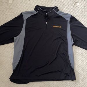 Black 1/4 Zip long sleeve sweater